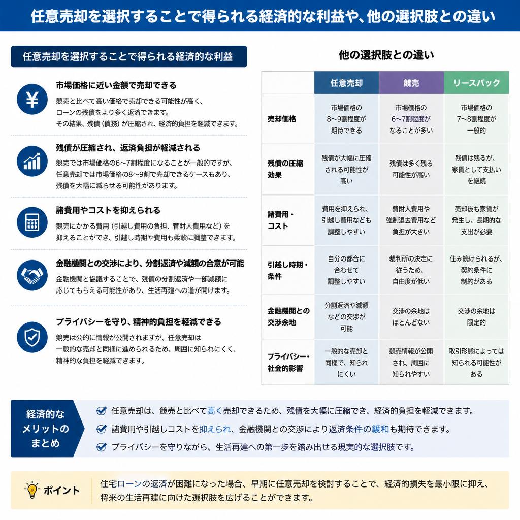 任意売却を利用するメリット