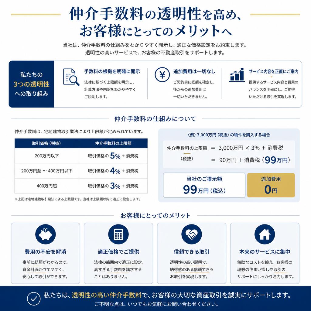 仲介手数料の把握とメリット