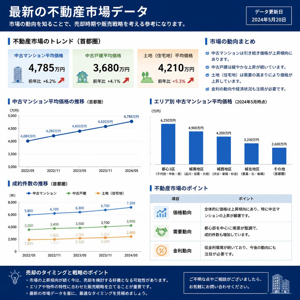 不動産市場の動向を把握する