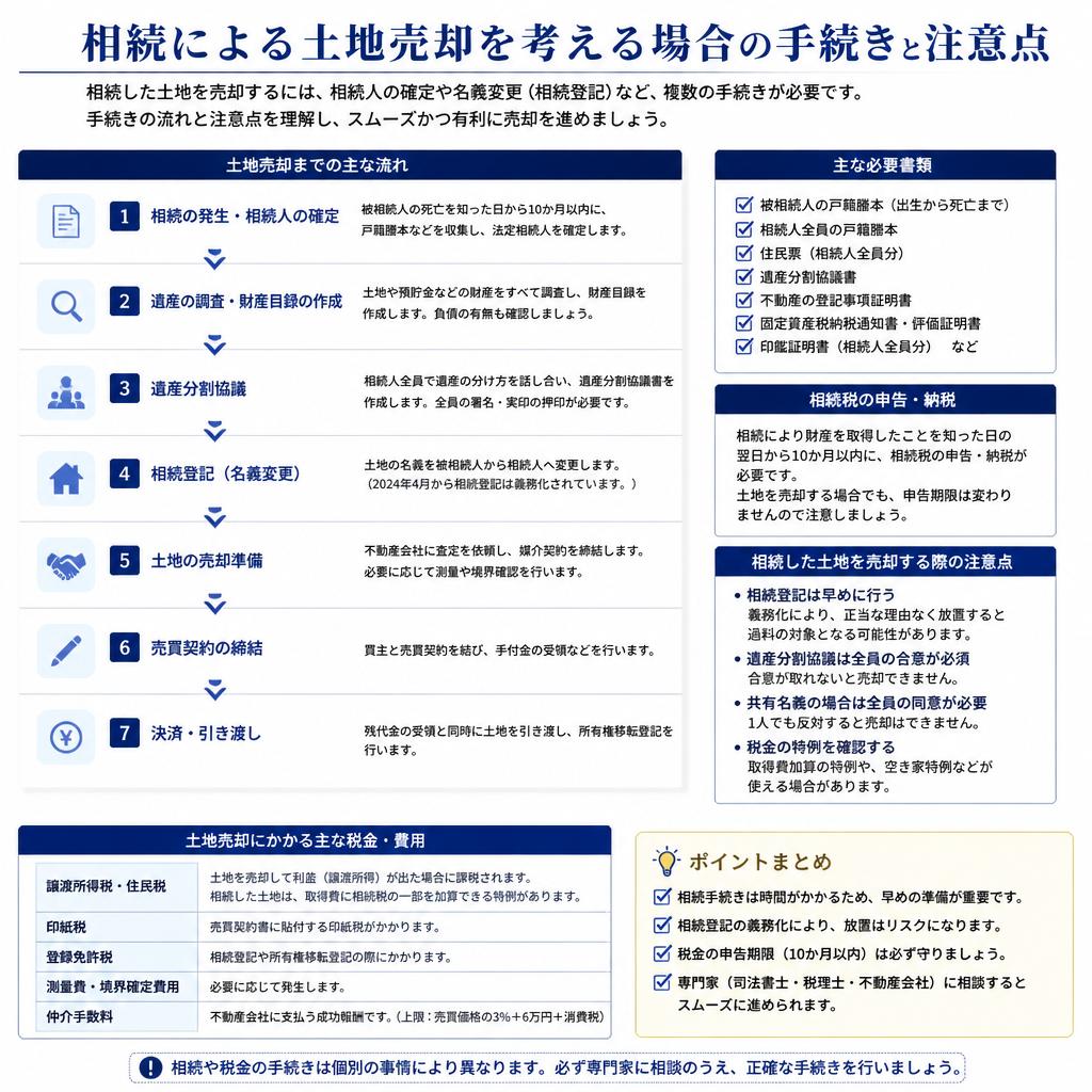 相続手続きと土地売却の関係
