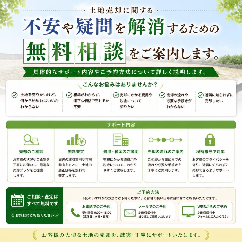 無料相談のご案内とお問い合わせ