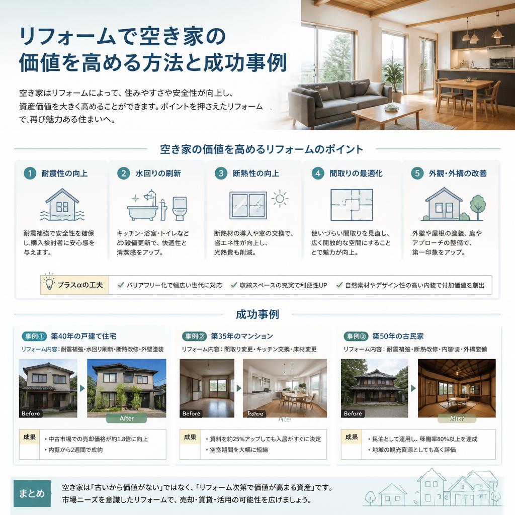 リフォームで価値を高める