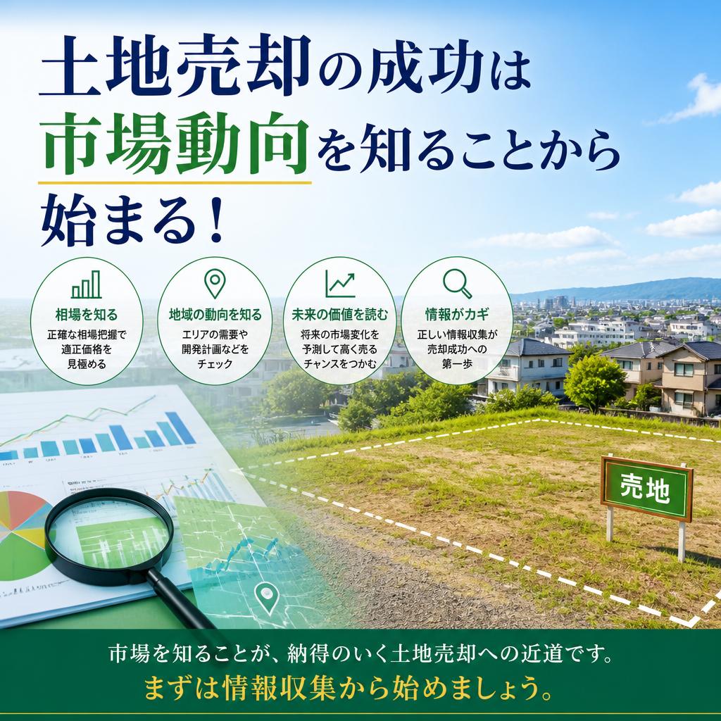 土地売却の成功は市場動向を知ることから始まる!