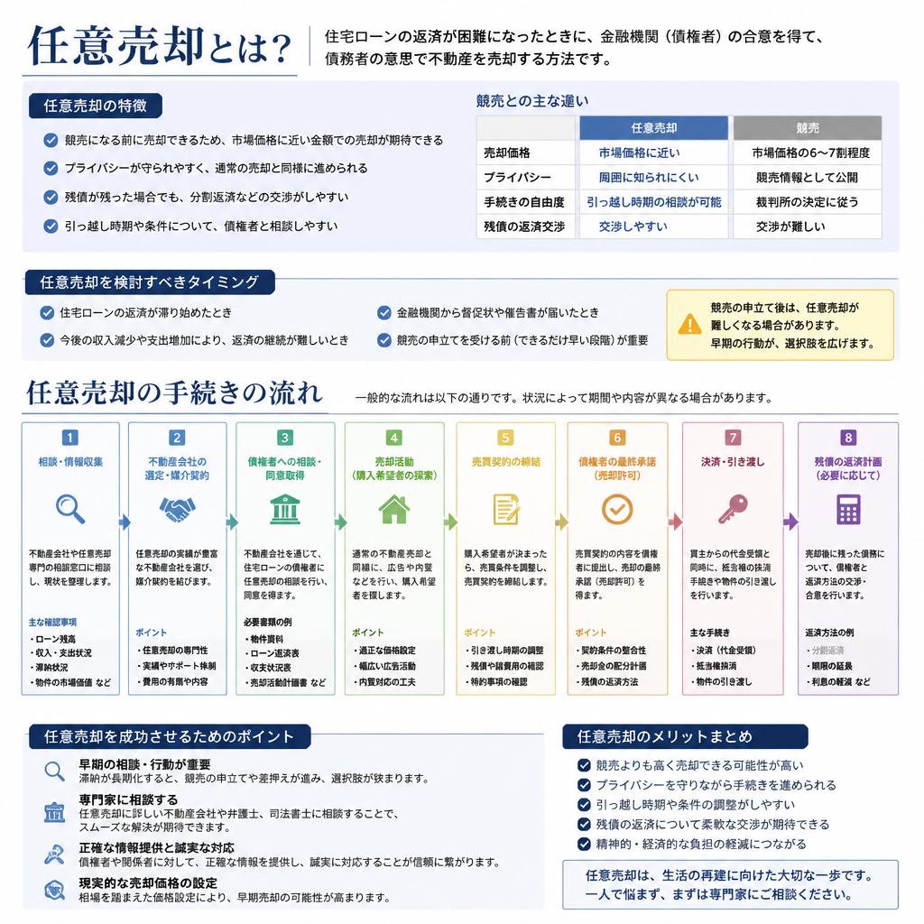 任意売却手続きの流れ