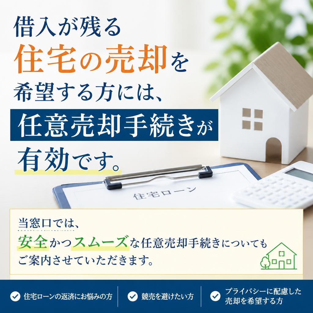 任意売却手続きのサポート