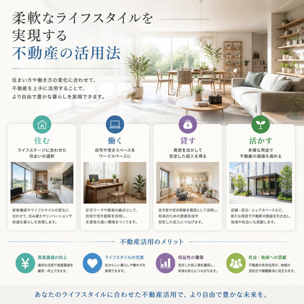 柔軟なライフスタイルを実現する不動産の活用法