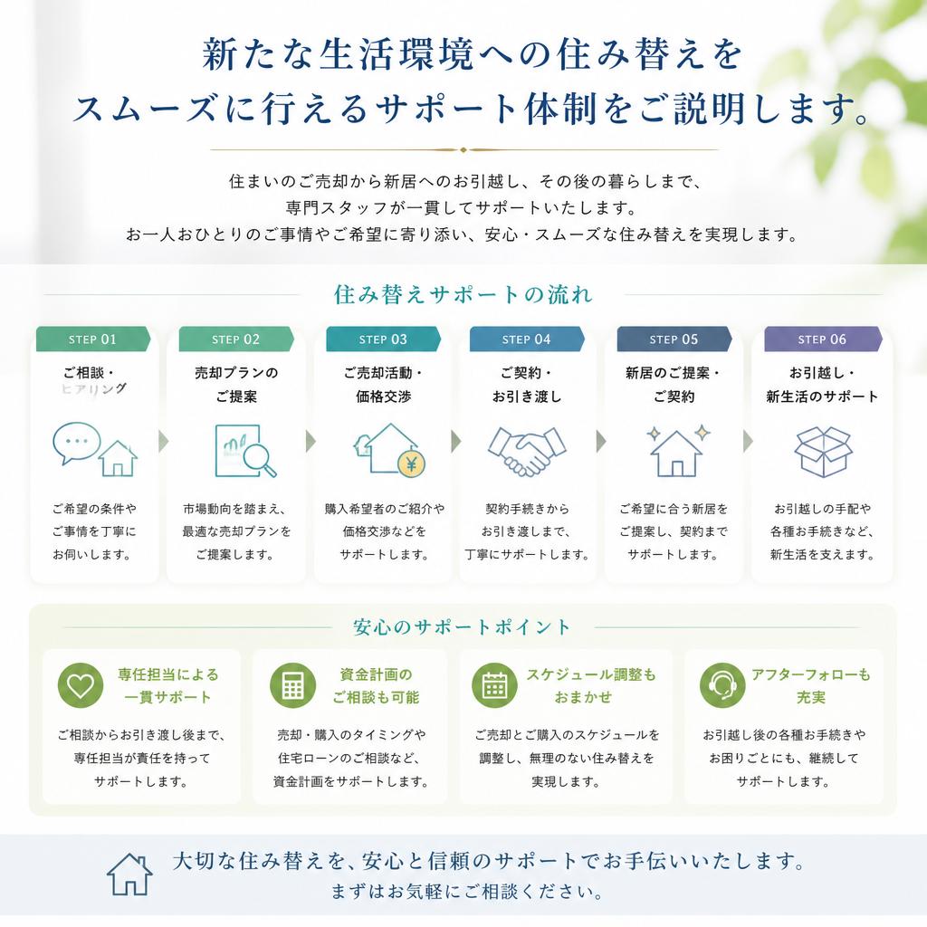 住み替えに伴う悩みを解消