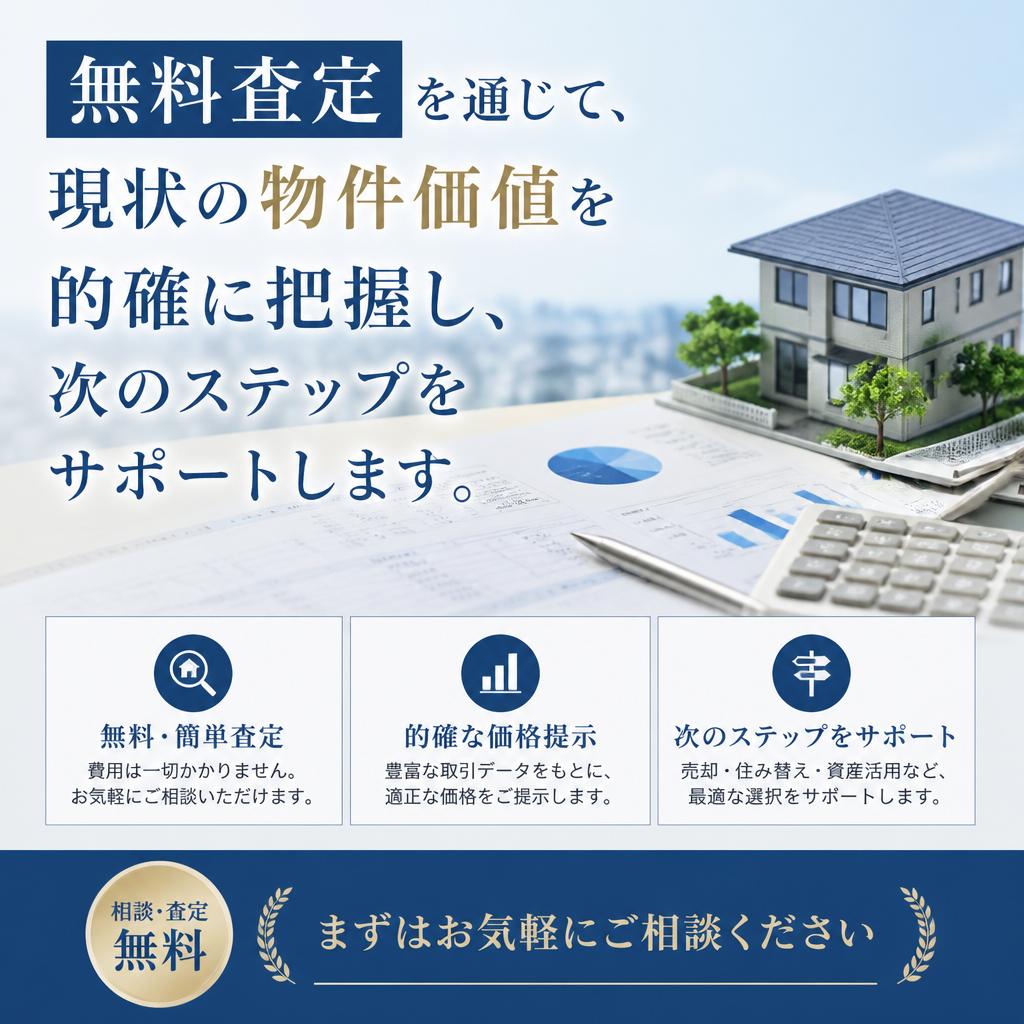 無料査定で物件価値を把握