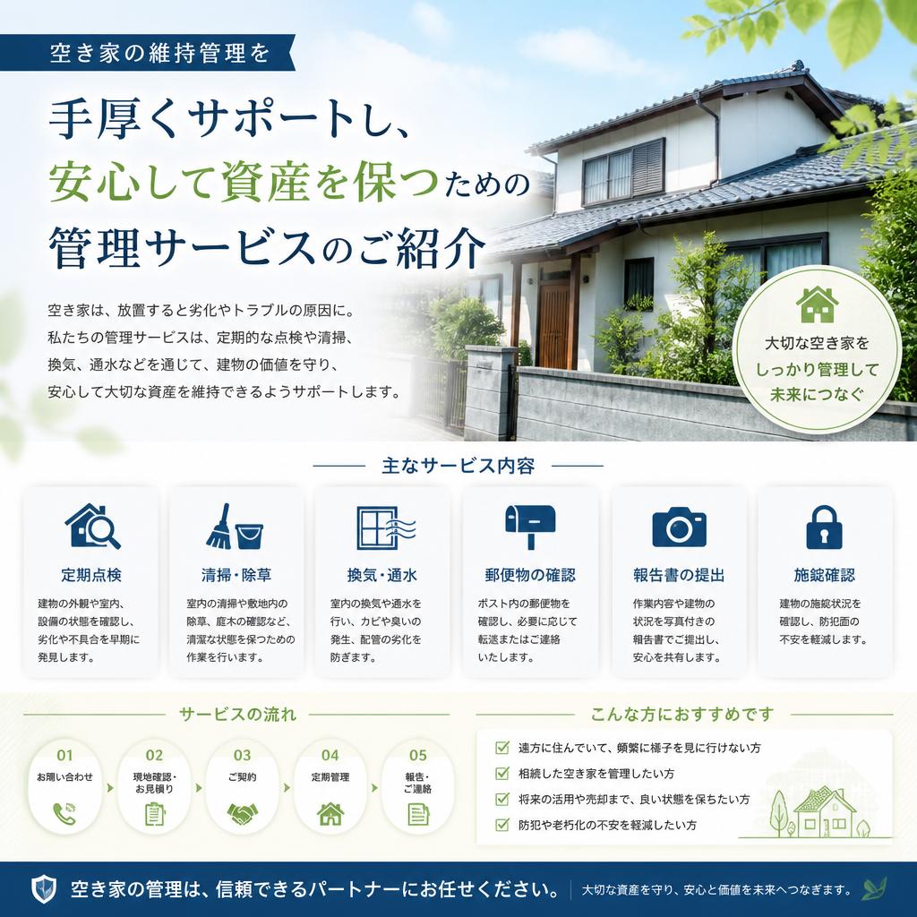 空き家管理サービス