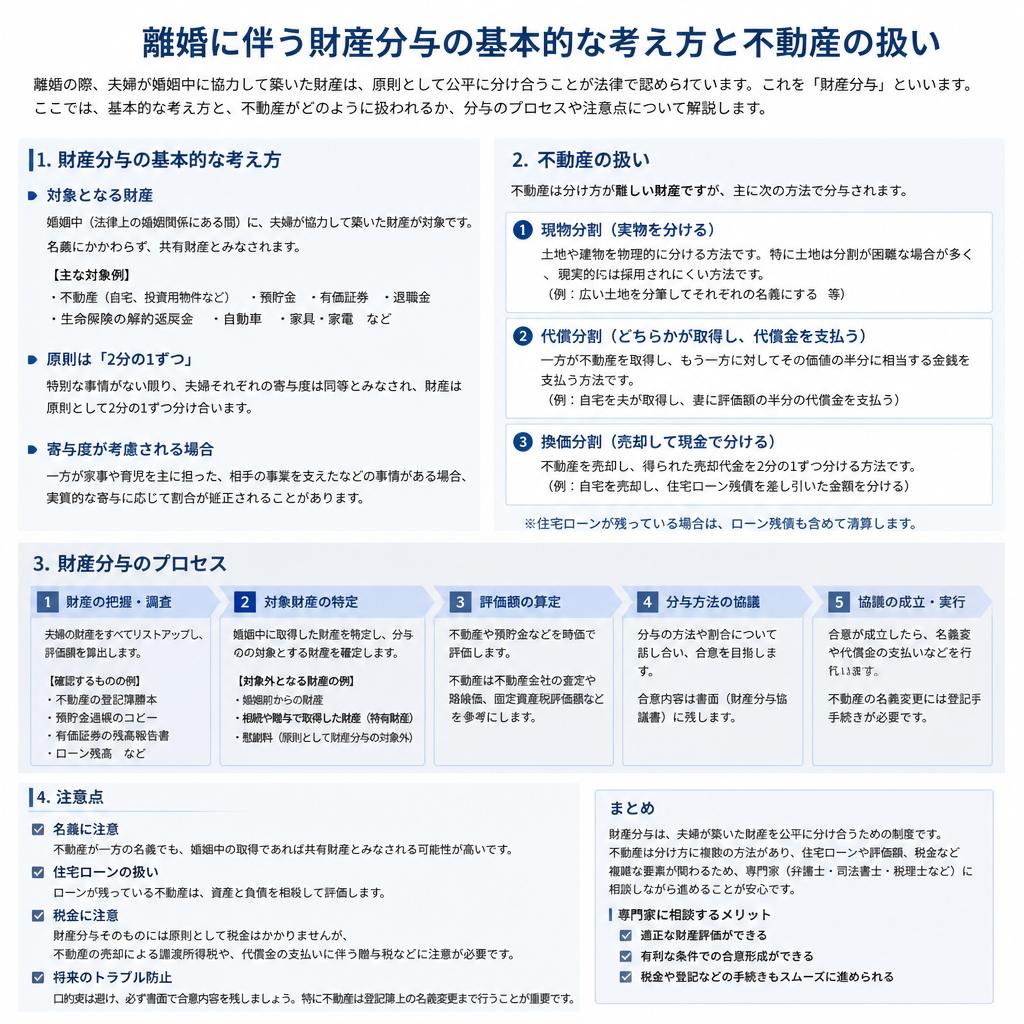 離婚時の財産分与の基本ルール