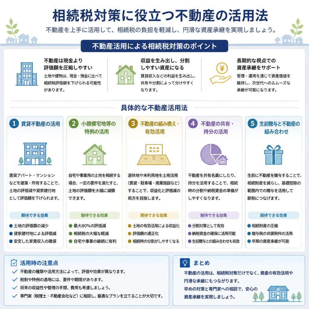 相続税対策に役立つ不動産の活用法を考えませんか？
