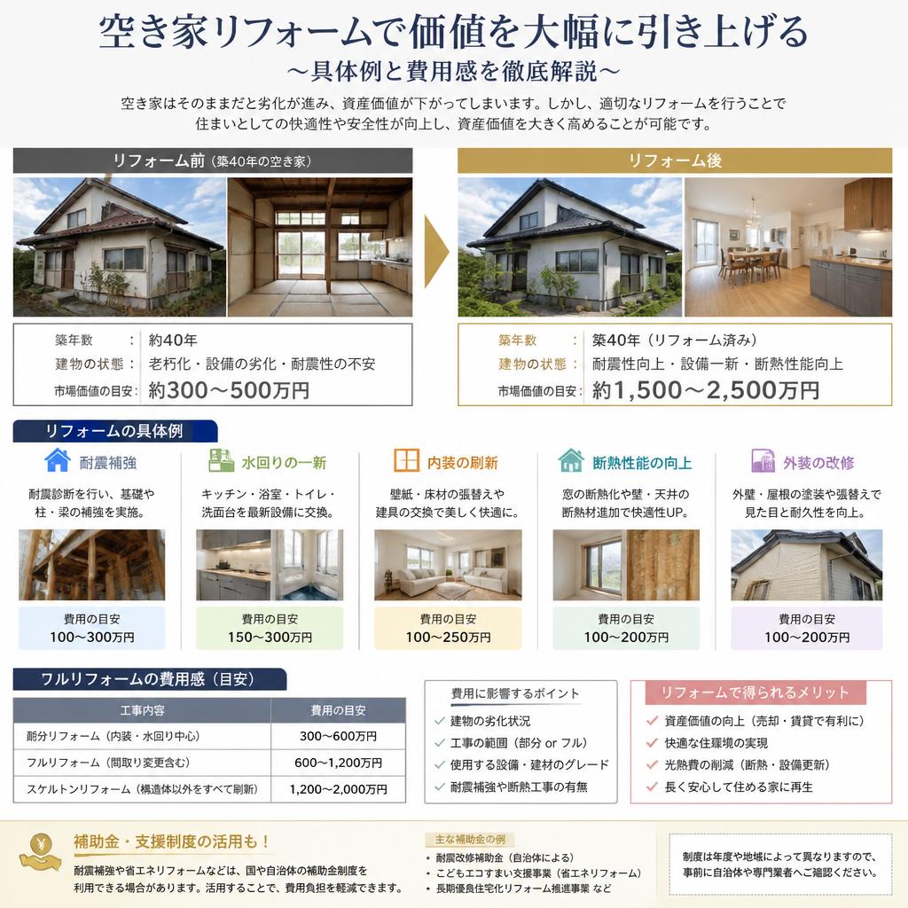 リフォームで新たな価値を